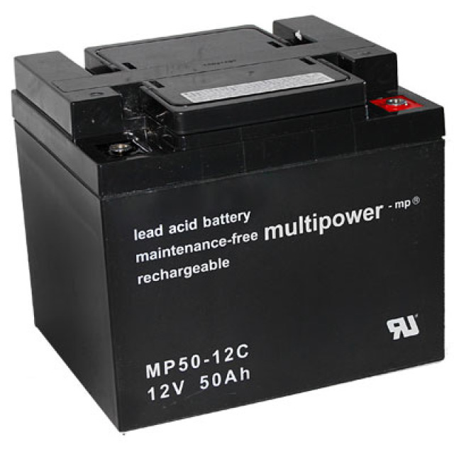 19303_0 Multipower MP50-12C Bleiakku Zyklenfest, 12V 50Ah