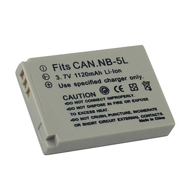 3611_0nKeGH4nC3r9vO Akku ersetzt Canon NB-5L, 1135B001 1120mAh