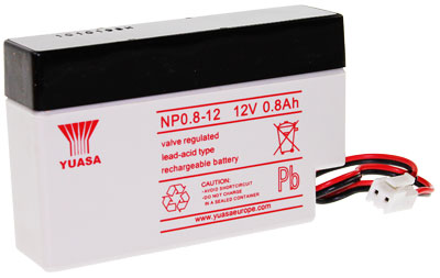 18378_0kmGpfAKAilNIl Long WP0.8-12S (NP0.8-12) Batterie au plomb, 12V 0.8Ah Connecteur JST