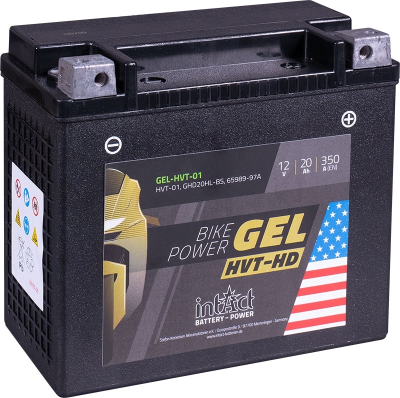 24795_0 Intact GEL-HVT-01 Bike Power HVT01, 65989-97, 65989-97A, 65989-97B 12V 20Ah
