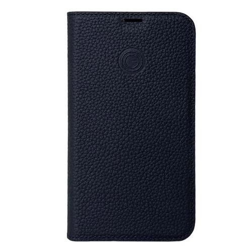 iPhone 15 Pro, Marc noir, Book-Cover cuir véritable