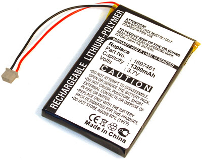 14411_0 Akku für TomTom 1697461, VF8, AHL03714000, 1300mAh