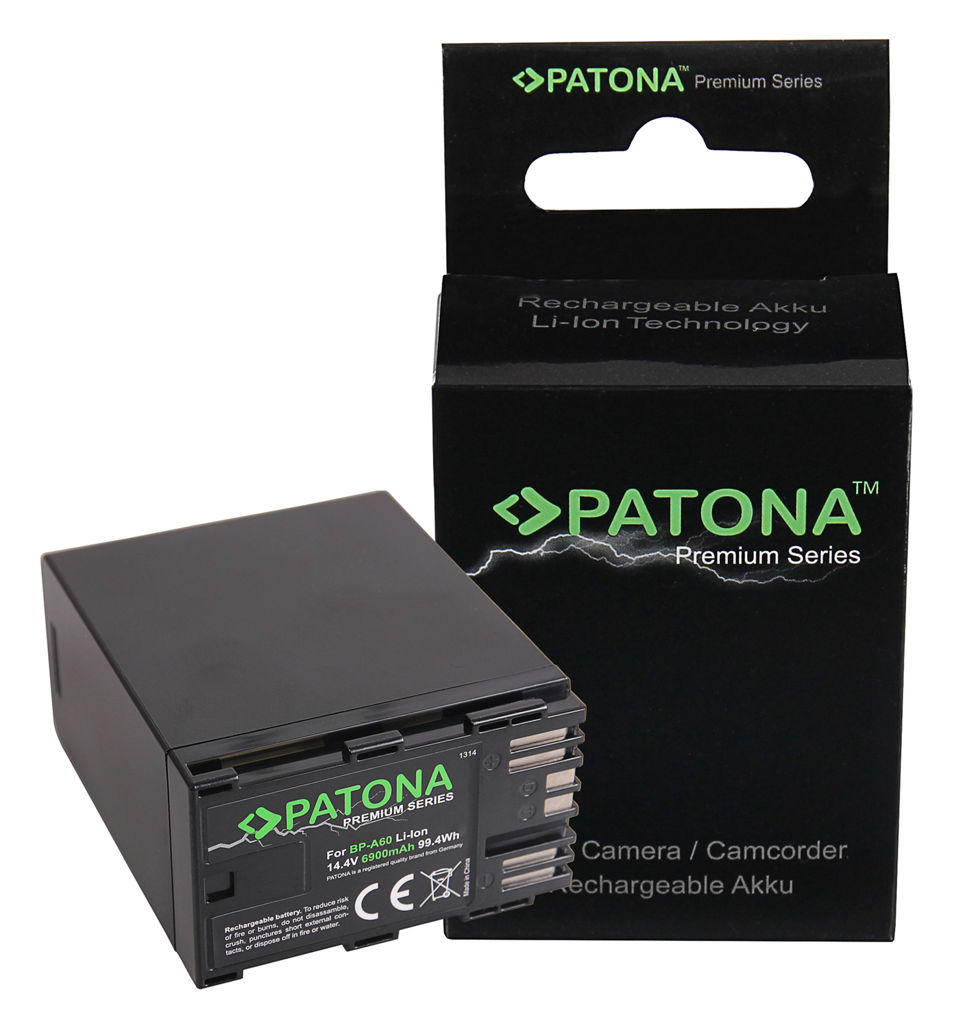23223_0n3Z9Nv9z1cxob Akku ersetzt Canon BP-A60, BP-A65, BP-A30 6900mAh