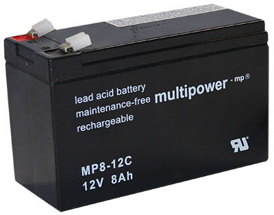 18263_0zLTjdmvwfTXmm Multipower MP8-12C Bleiakku Zyklenfest, 12V 8Ah Fa