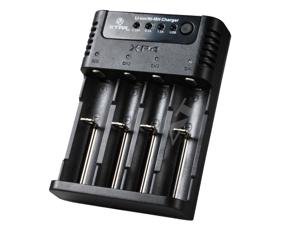 20371_0 Xtar MX4 Universal Ladegerät für Li-Ion, Ni-MH, LiFePO4 Akkus