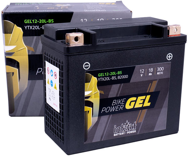 14395_0XCPUqwestpJbB Intact GEL12-20L-BS GEL-Motorradbatterie ersetzt DIN 82003, DIN 82000 12V 18Ah