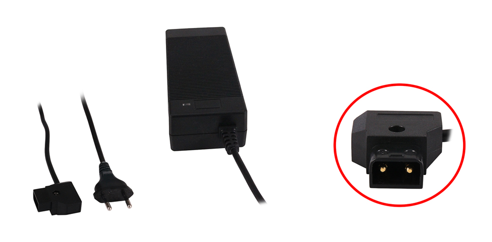 Ladegerät für Sony BP-150w, BP-190w, BP-95w mit D-TAP