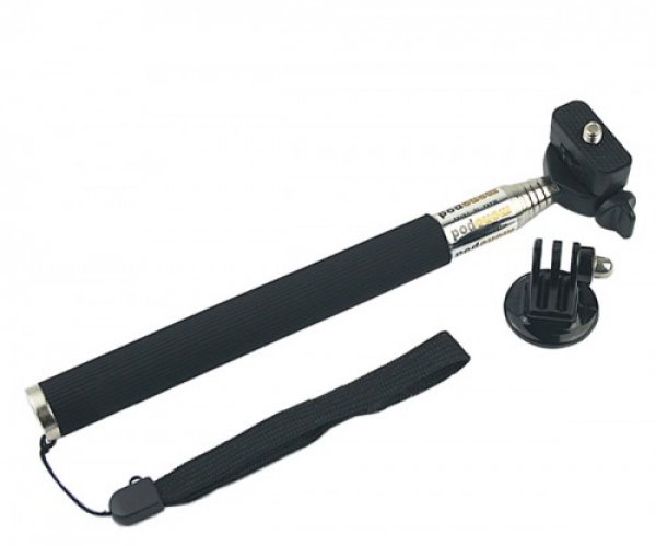 21861_0YXp0mkERyJCKw Ausziehbares Stabstativ bis 105cm für GoPro u.a.