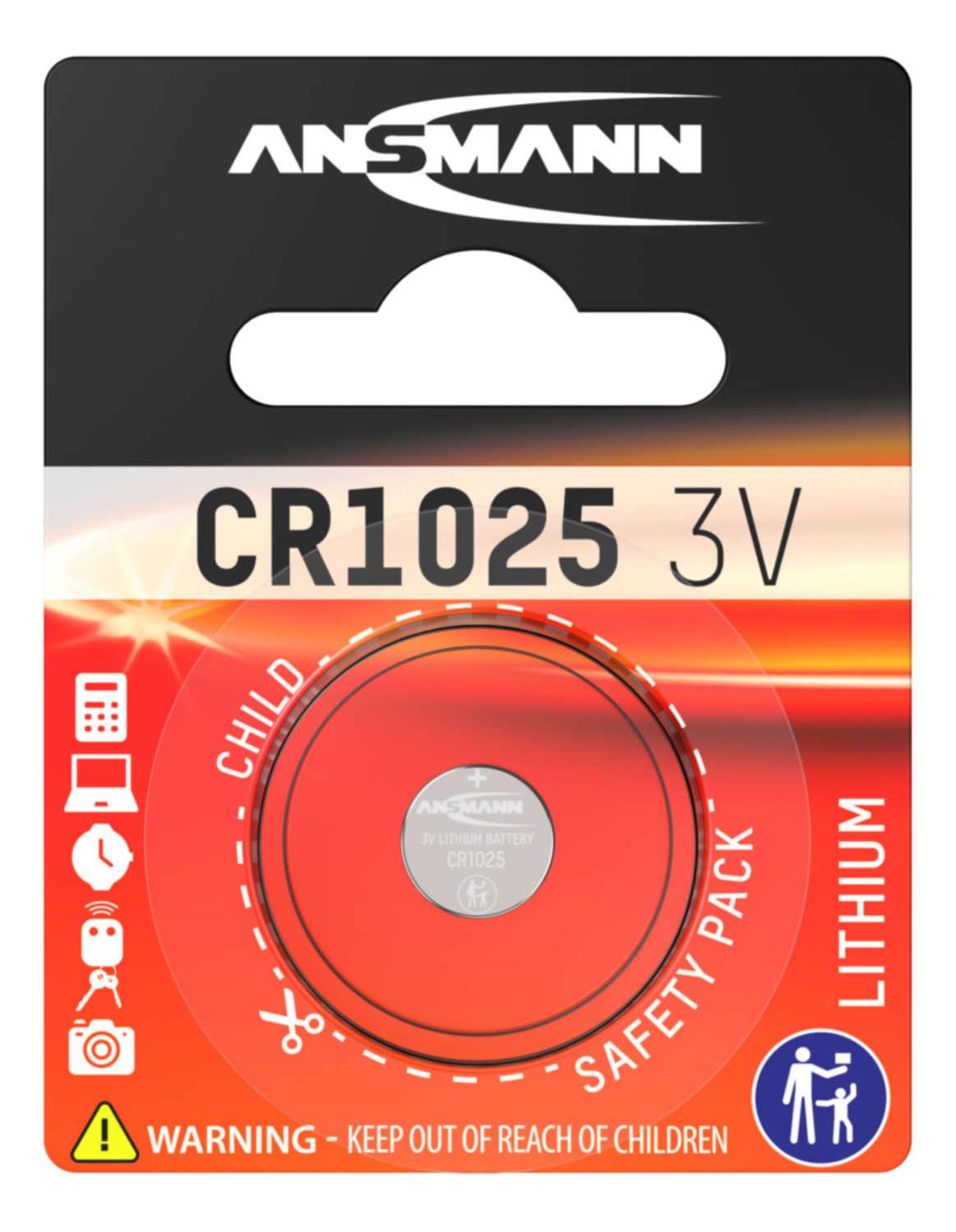 13606_0IYxHTstgovSaD Ansmann CR1025 Pile bouton 3V 30mAh remplace DL1025, ECR1025