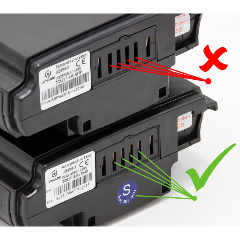 27228_1WtC8I7FRNz55k Phylion Joycube SF-03 avec SMART-BMS, 36V 11Ah, JCEB360-11 Batterie de vélo électrique